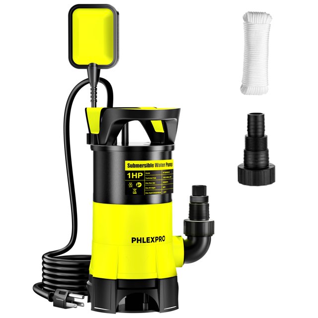 Bomba de agua PHLEX PRO 1 HP 5300 GPH con flotador automático