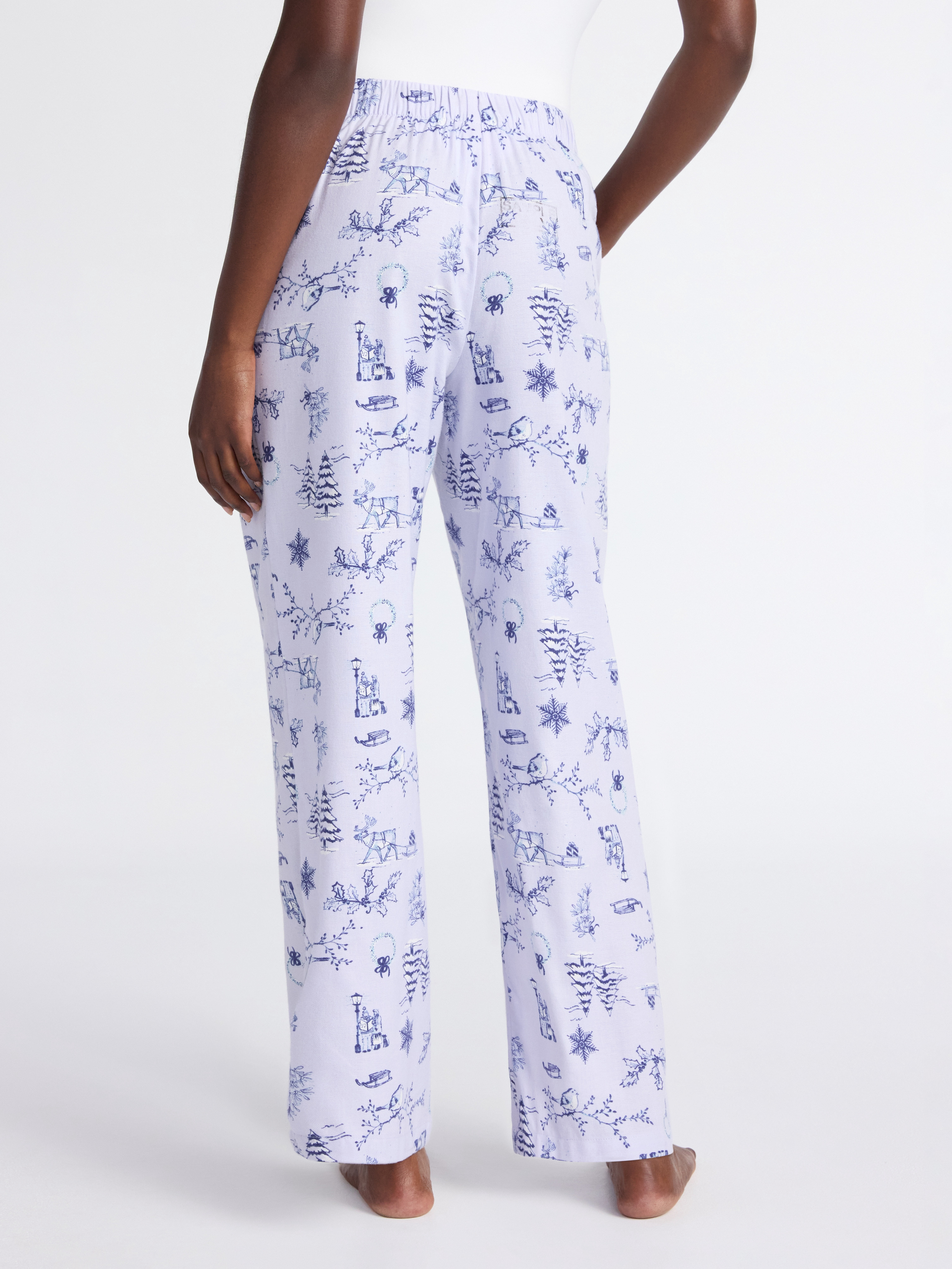 Joyspun Women's Flannel Sleep Pants, 30'' Inseam, Sizes XS-3X