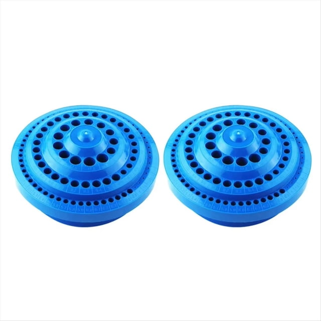 Estuche de Almacenamiento de Brocas de 2 Piezas con Soporte Redondo de Plástico Duro para Herramientas Domésticas.
