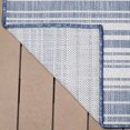 thumbnail image 6 of Beverly Outdoor Rug Round 6' 7'' Patio, Garden, Porch Blue and White, 6 of 6