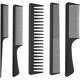 thumbnail image 1 of Peine de pelo de 5 piezas para hombres y mujeres, peine de dientes finos y anchos para salón de casa, 1 of 5