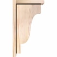 thumbnail image 3 of 5 1/2"W x 10"D x 18"H Newport Smooth Corbel w/Backplate, Douglas Fir, 3 of 9
