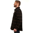 thumbnail image 2 of Bass Creek Outfitters Men's Plaid Bonded Winter Fleece Shirt Jacket, Sizes M-2XL, 2 of 11