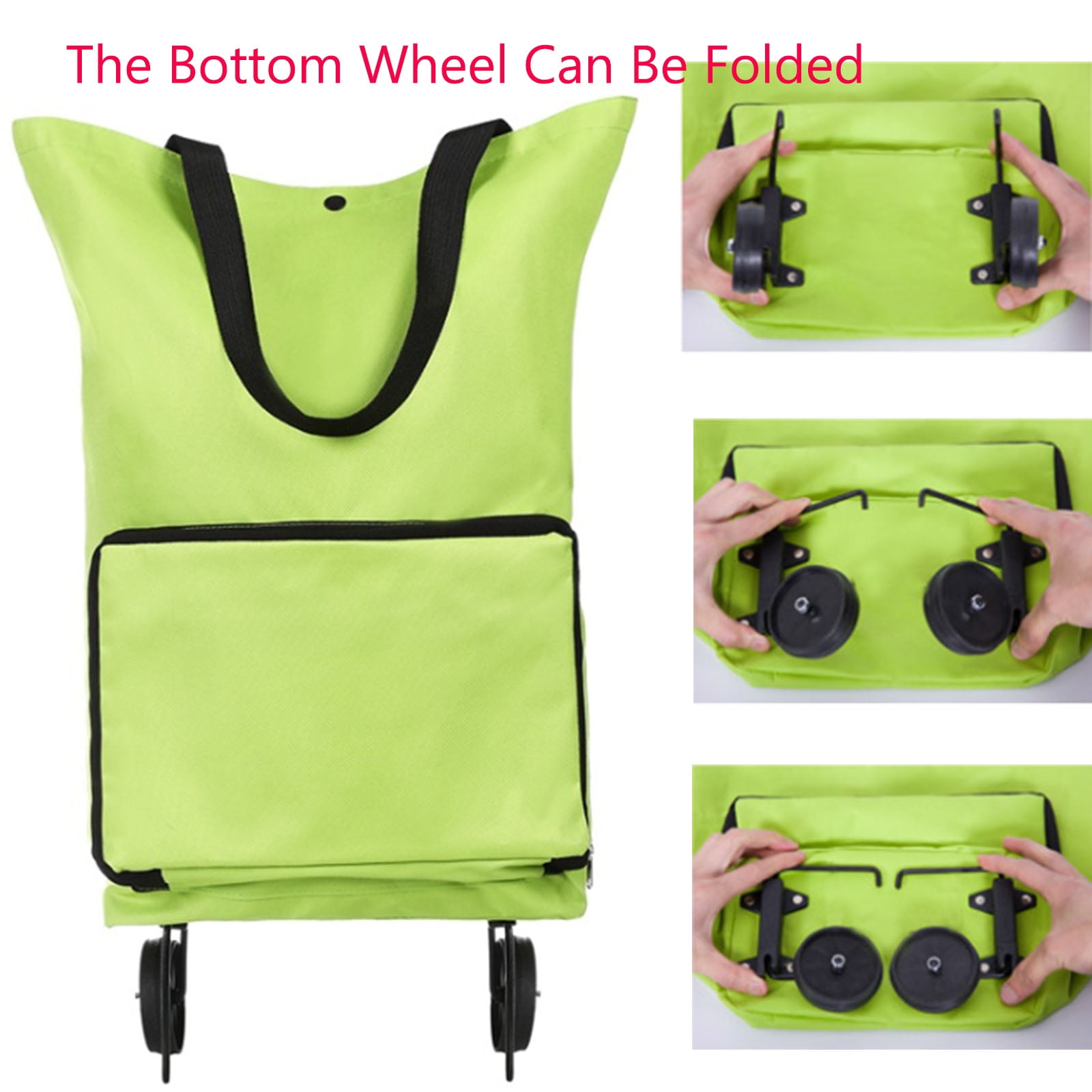 Shopping Trolley Bag Portable Multi-function Oxford Folable Tote Bag Shopping Cart Reusable ...