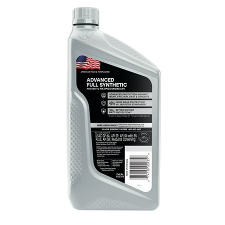 Valvoline Advanced Full Synthetic 5W-20 Motor Oil 1 QT