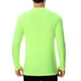 thumbnail image 4 of High Visibility Safety Work T-Shirt for Men | Hi Vis Reflective Work Wear Shirts in Long Sleeve Safety Neon Green S, 4 of 5