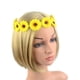 thumbnail image 4 of 3 uds. Corona de girasol estilo bohemio Hippies, corona para el pelo de Margarita, tocado nupcial, accesorios para fotos, amarillo, rosa, rojo y morado claro, 4 of 5