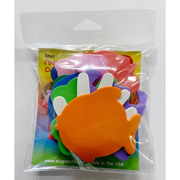 SHAPES ETC. Small Adhesive Assorted Pack Creative Foam Cut-Outs