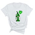 thumbnail image 1 of T-shirts de la Saint-Patrick pour Femmes Mode Saint-Patrick Imprimé Col Rond Manches Courtes T-Shirt Décontracté Haut T-Shirt de la Saint-Patrick, 1 of 3
