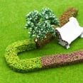 thumbnail image 4 of Mosiee 9Pcs Miniature Shrub Strips & 6Pcs Model Trees For Realistic Diorama Scenery, 4 of 9