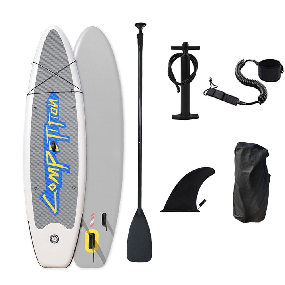 Meterk Inflatable Stand-Up Surfboard Seaside Beach Water-skiing Surfboard Pulp Board Water Sports PVC Surfboard Paddle Board Surfing Board -