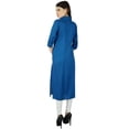 thumbnail image 6 of Bimba Women 3/4 Sleeve Formal Tunic Collar Neck Casual Kurta Kurti Rayon, 6 of 7