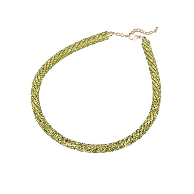 Sonducket de diamantes de imitación portátil ceremonia de banquete de boda brazalete trenzado ajustable diseño Simple regalo de Ropa, zapatos y accesorios Miscelánea Verde Sonducket AP014613-02