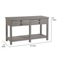 thumbnail image 3 of Palmetto Home Studio 20 Console Moderne en Pin Massif et Bois Gris, 3 of 3