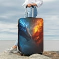 thumbnail image 7 of Hirioo Red And Blue Fire Dragon E for Elasticity Suitcase Cover (No luggage Included) Durable Luggage Protector Fits 18-32 Inch Luggage-X-Large, 7 of 7