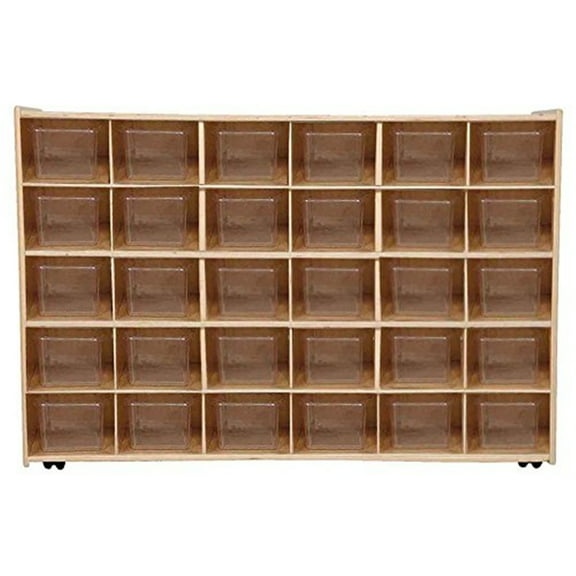 Mobile 30-Tray Storage with Translucent Trays