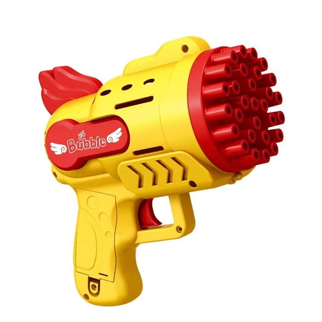 Máquina de burbujas Rocket 29 agujeros máquina automática de burbujas de jabón juguete al aire libre para niños regalos de cumpleaños fiesta de boda niños regalo de verano(Compre 2 y ahorre 10%)