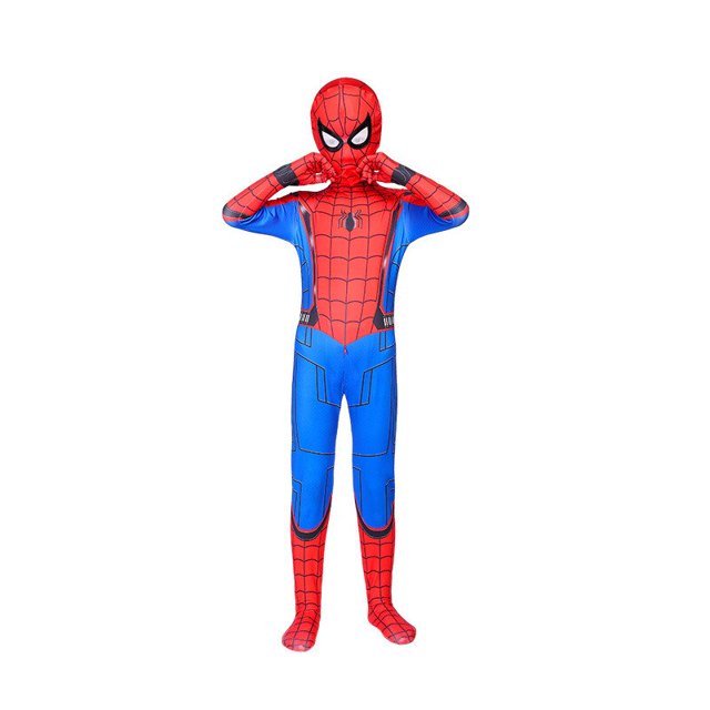 Conjunto de disfraz de superhéroe para niños y niñas, traje de Spiderman, estilo 3D, Cosplay de Halloween Fivean unisex