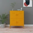 thumbnail image 1 of vidaXL Armoire de Rangement Jaune Moutarde 80x35x101,5 cm Acier, 1 of 5