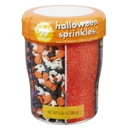 Wilton Halloween 6-Cell Dessert Sprinkles, Sugar, Jimmies and Confetti, Assorted Colors, 6.56 oz.