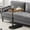 Brown-Concave, variant on Liyufly C-Shaped End Table, 360° Rotating Adjustable Height Couch Side Tables for Sofa/Bed/Bathtub