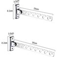 thumbnail image 2 of KAIYANG Perchero de pared plegable para ropa, perchero de metal con 6 agujeros, organizador de almacenamiento para armario, 2 of 5