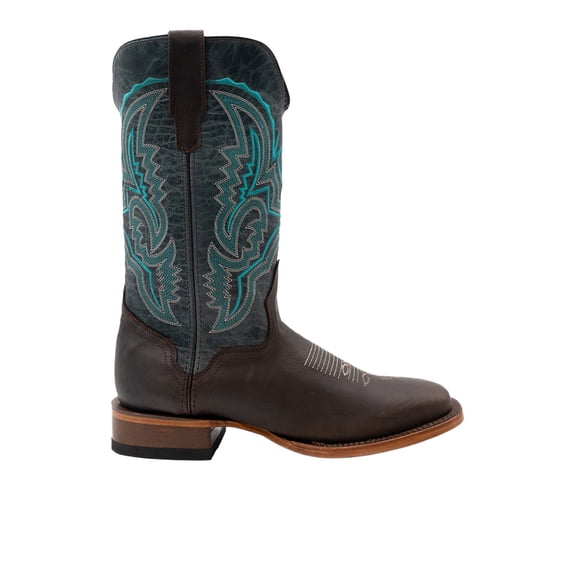 Ferrini Mens Clint Embroidered Square Toe Cowboy Mid Calf Boots