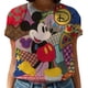 thumbnail image 2 of Camiseta con estampado de Mickey Mouse de Disney para mujer, top kawaii, camuflaje grande, verano, niña, moda, 2 of 4