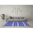 thumbnail image 3 of Ahgly Company Machine Washable Indoor Rectangle Oriental Blue Traditional Area Rugs, 8' x 10', 3 of 4