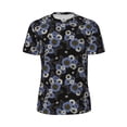 thumbnail image 5 of Wukai Sunflowers Print Men's Short-Sleeved Mesh T-Shirt,Quick-Dry Short Sleeve Workout T-Shirt-5X-Large, 5 of 8
