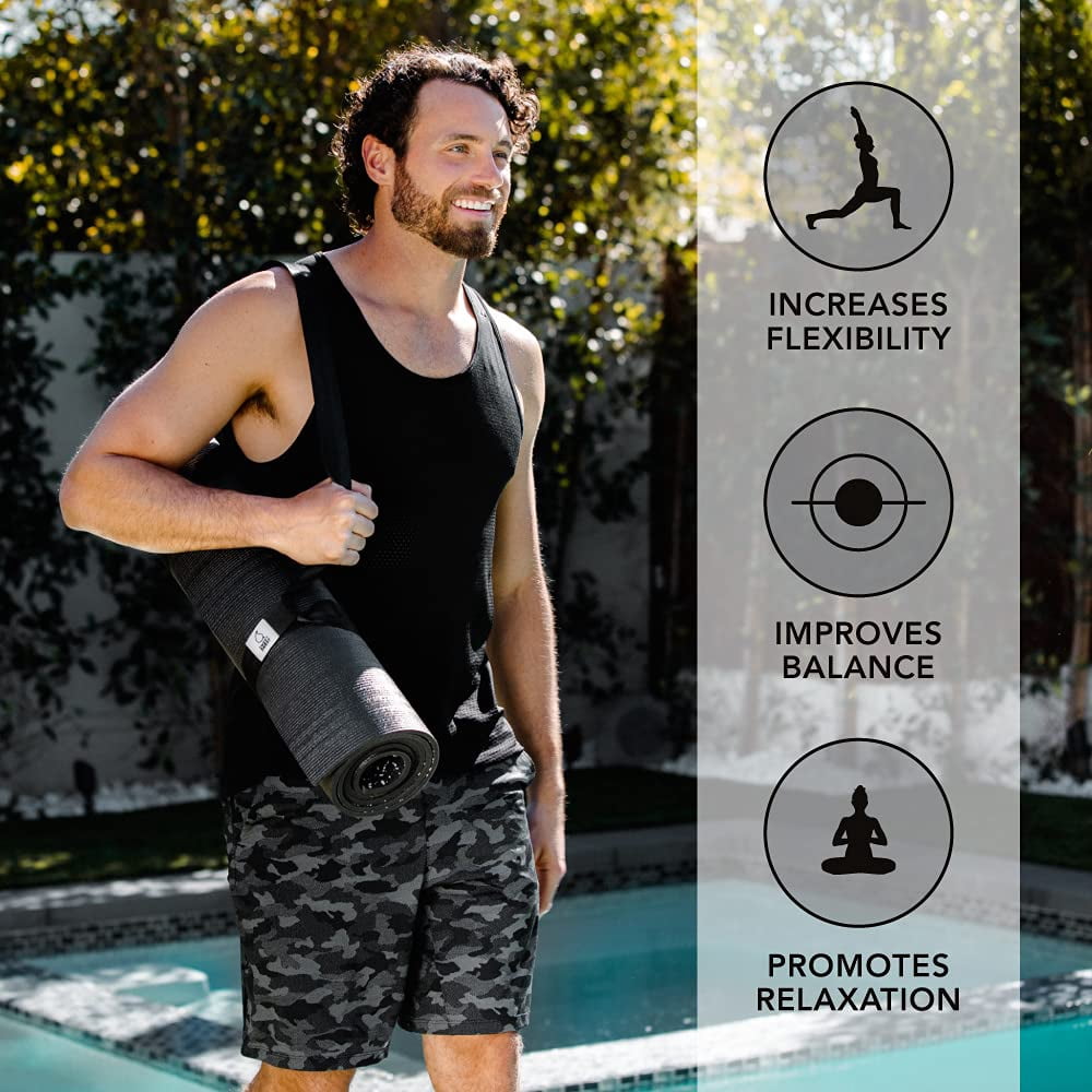Sweet Sweat Yoga Mat - W/ Yoga Mat Carrier Strap (72"L x 24"W)