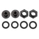 thumbnail image 4 of Kit de reparación de hardware de Vidrio de hardware Reemplazo de accesorios para automóvile de Aleación de aluminio para el hatchback 3dr CRV EG6, 4 of 7