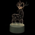 thumbnail image 3 of 1pc Creative 3D Lamp Deer Lamp Unique 3D Night Light Desktop Light Ornament, 3 of 9
