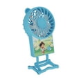 thumbnail image 2 of Ventilador de mano, ventilador de viaje portátil, silencioso, plegable, 3 velocidades ajustables, ventilador de escritorio, ventilador Personal para Azul, 2 of 9