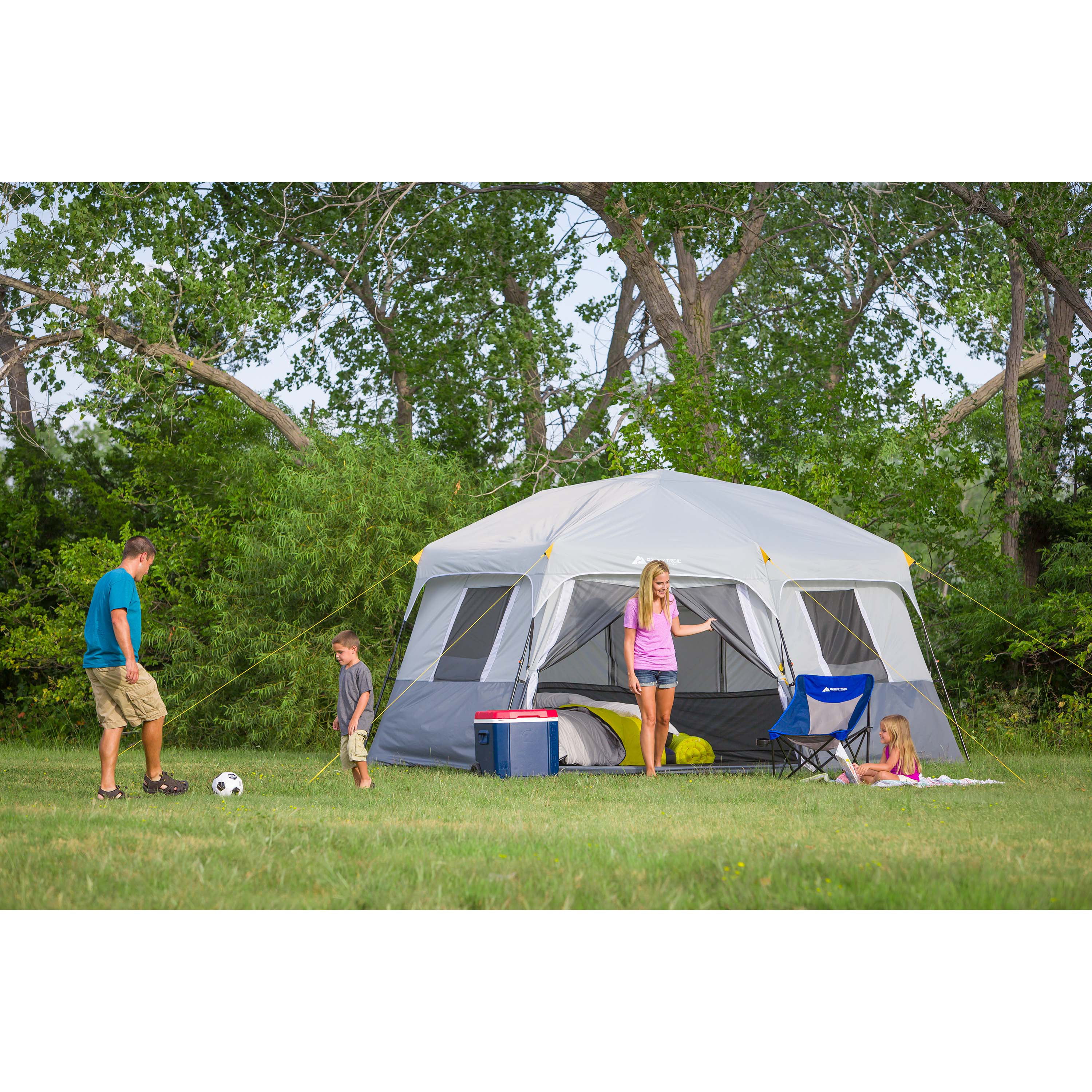 TENT 8-Person Instant Hexagon Cabin Ozark Trail Easy Setup CAMPING Family NEW! 