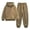 Brown, variant on Boys Girls Oversized Sweatsuit 2 Piece Outfits Drop Shoulder Pullover Hoodies Baggy Joggers Casual Tracksui𝘁 Sweatpants Set