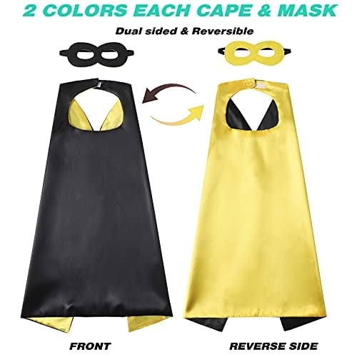 Evlatte Kids Superhero Capa y Máscara, Disfraz de Festival Disfraces de Superhéroe para Ni Evlatte Evlatte