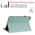 thumbnail image 3 of Allytech Case for Samsung Galaxy Tab A7 10.4" Cover 2020 (SM-T500/SM-T505/SM-T507), PU Leather Multi-Angle Viewing Folding Stand Auto Sleep Wake Card Slots Wallet Case for Galaxy Tab A7 2020, Rainbow, 3 of 6