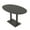 Asian Night w/Matte Black Base, variant on Boat Oval Bistro Height Meeting Table Double Metal Base 46x72 Bar Table