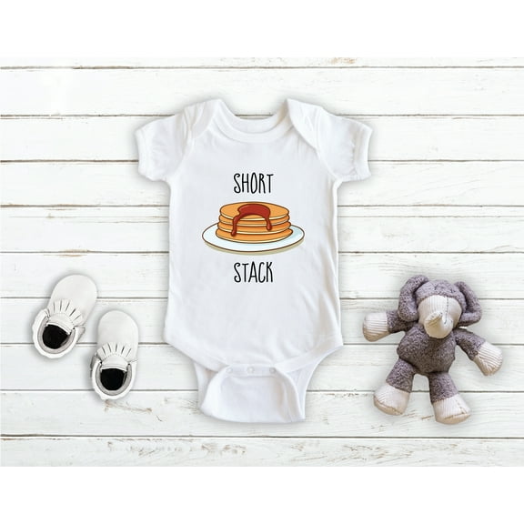 Short Stack Pancakes - Baby Bodysuit - Unisex Clothing - Baby Boy - Baby Girl