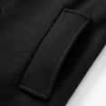 thumbnail image 3 of UVEASISHA Mens Fall Trench Coats Notched Collar Double Breasted Peacoat Wool Blend Casual Long Overcoats Winter Thick Warm Business Jackets Black M, 3 of 9
