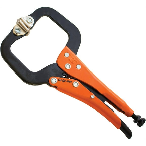 Grip-on GR22406 Locking Steel C-Clamps with Swivel Pads - 6-Inch