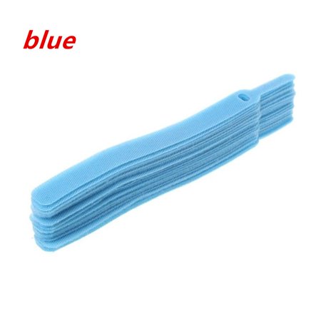 20pcs Practical Earphone Mouse Convenient Fastening Ties Management Cable Organizer Wire Protector Nylon BLUE