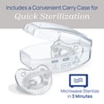 thumbnail image 6 of Chicco PhysioForma® Luxe One-Piece Silicone Pacifier, 16-24 Months, 2pk - Clear, New, 6 of 11