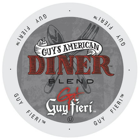 Guy Fieri Coffee Guy's American Diner Blend, Single Serve Cup Portion Pack for Keurig K-Cup Brewers, 24