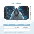 thumbnail image 3 of Bingfone Forest Meditating Goat Car Windshield Sunshade,Sun Foldable Sun Shield Sun Visor for Car - Medium, 3 of 8