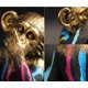 thumbnail image 4 of Decoraciones de esculturas de modelos animales, sala de estar, pasillo, monos coloridos (cubriendo los ojos), 4 of 5