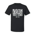 thumbnail image 2 of Wild Bobby Noah Was A Conspiracy Theorist Inspirational/Christian Men Graphic Tee, Black, Small, 2 of 5