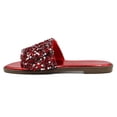 thumbnail image 2 of LAVRA Women's Rhinestone Slides Crystal Embellished Bling Sandals, 2 of 5