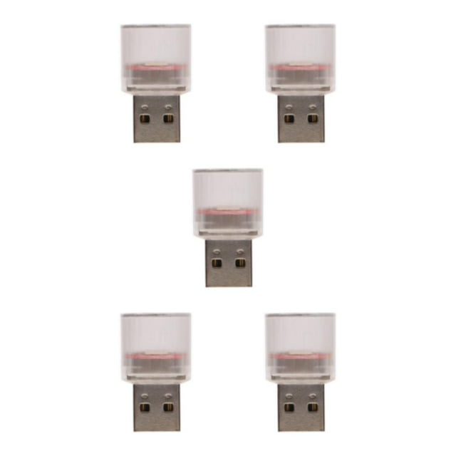 maskred Veilleuse USB Étoile Mini Ciel Romantique Étoilé Flexible pour Fête Blanc USB Coloré LED 5Set